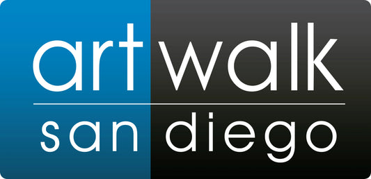 Michael Carini live painting demo for ArtWalk San Diego at Adelman Fine Art in Little Italy