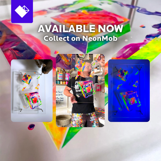 Michael Carini digital trading cards with NeonMob
