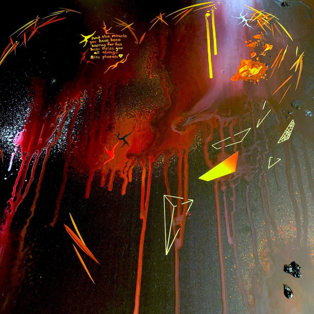 Michael Carini phoenix rising painting
