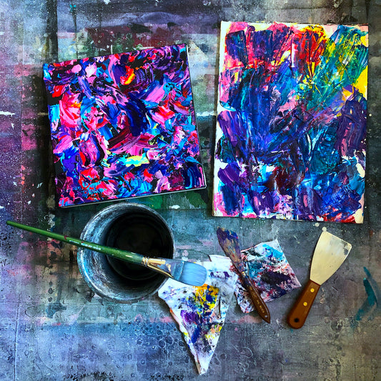 quarantine live painting for Mental Health Awareness Month with Michael Carini and Carini Arts