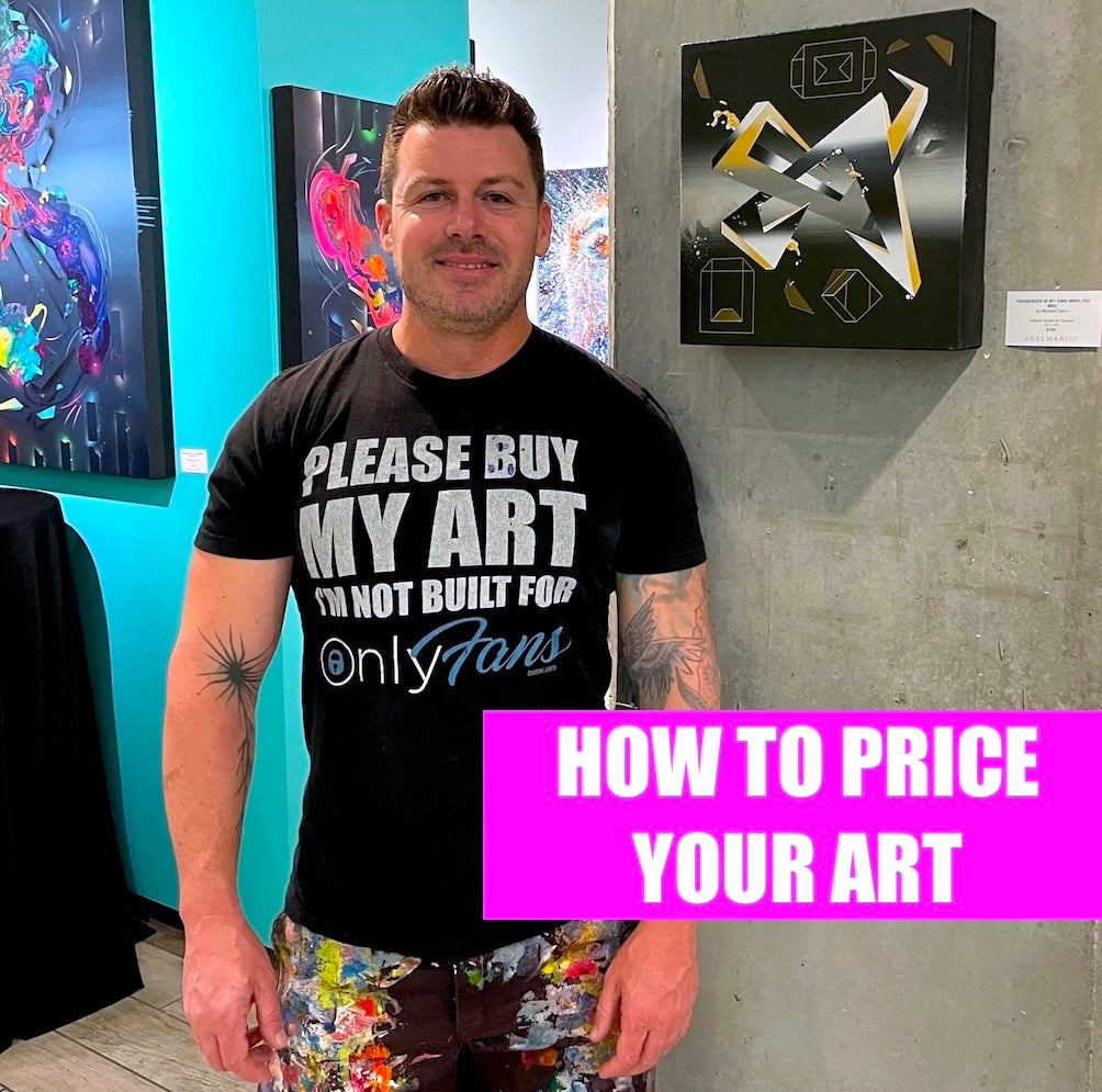 A few quick and simple tips from Michael Carini of Carini Arts on how to price your art in artist support talk
