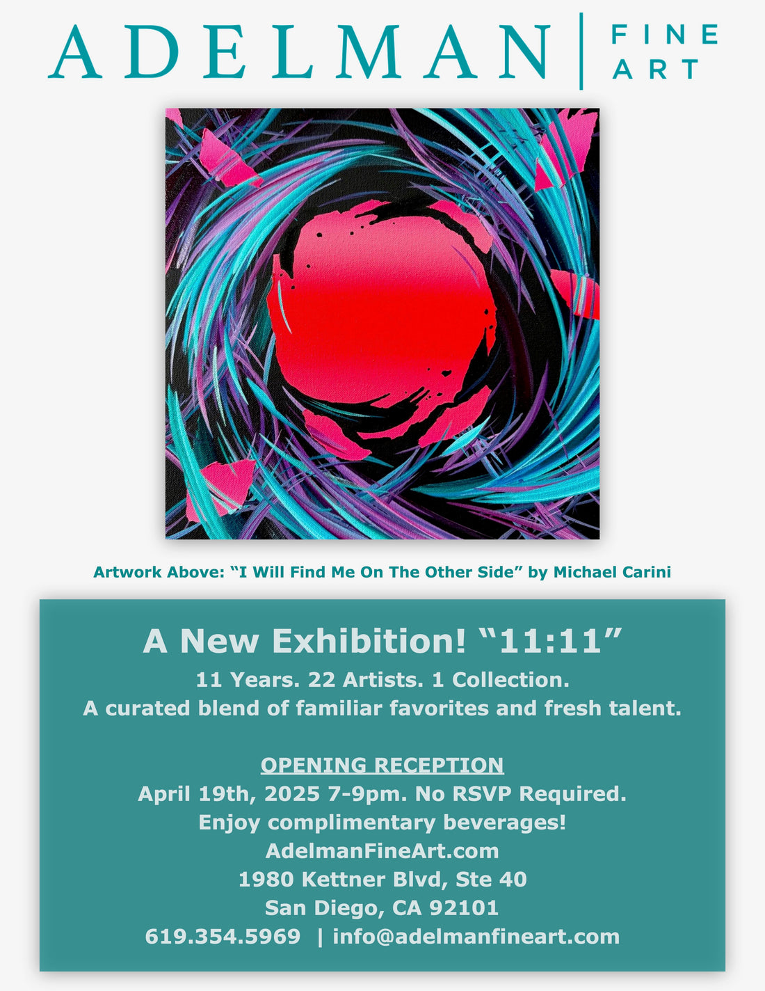 11:11 Art Exhibition Art Adelman Fine Art In Little Italy, San Diego