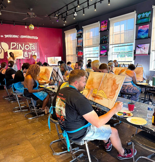 Michael Carini is now instructing art classes at Pinot's Palette in Liberty Station