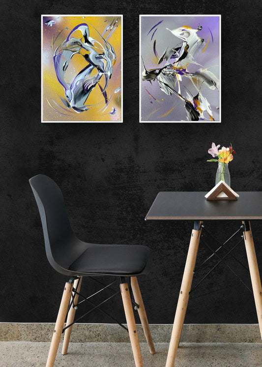 Fluid art and pour painting by Michael Carini of Carini Arts in San Diego, CA