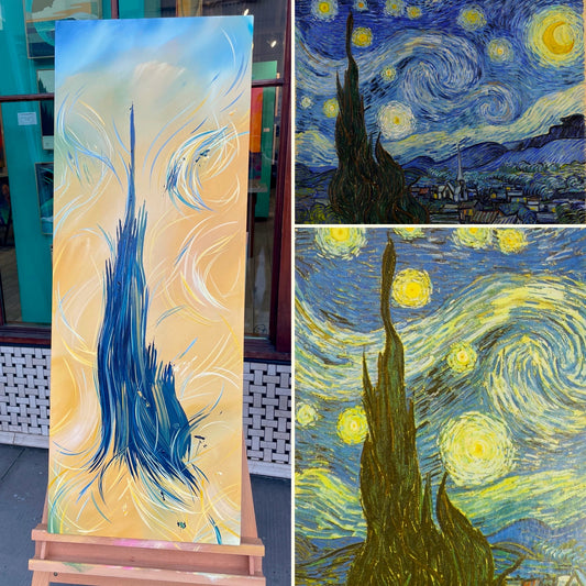A Tribute To Van Gogh's "Starry Night" And #ArtYouEnjoy On Exhibit At Adelman Fine Art