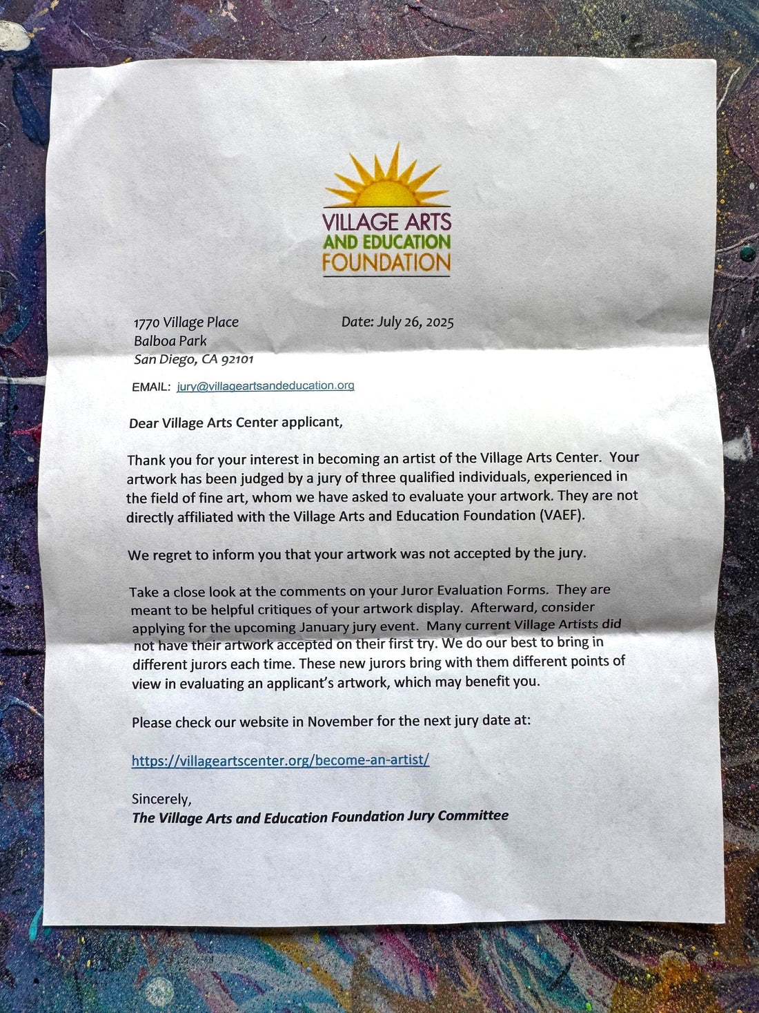 Juried art shows and juried opportunities are wild and crazy.