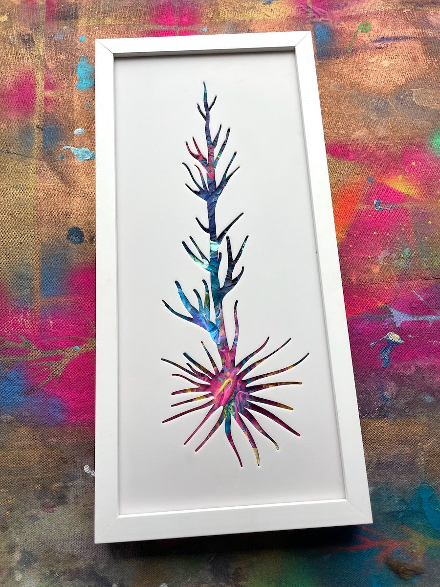Michael Carini signature acrylic alchemy icon pieces