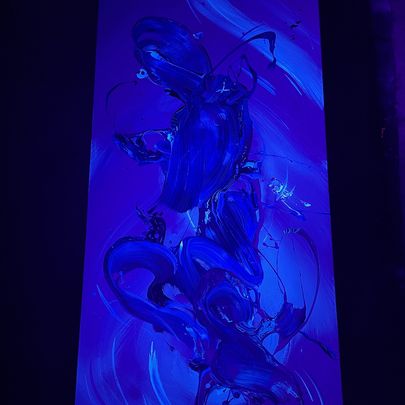 unique pour painting and fluid art by Michael Carini of Carini Arts