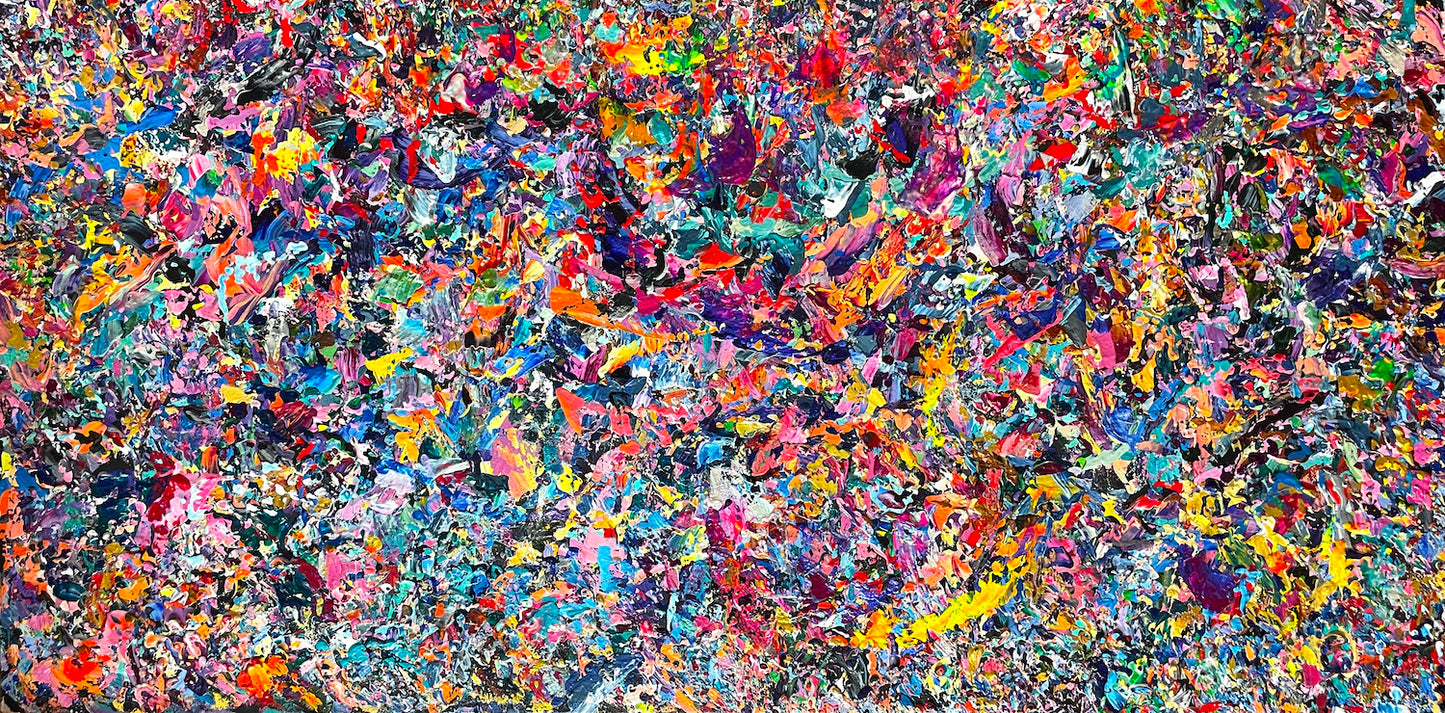 Michael Carini process based art and decor straight from his paint palette