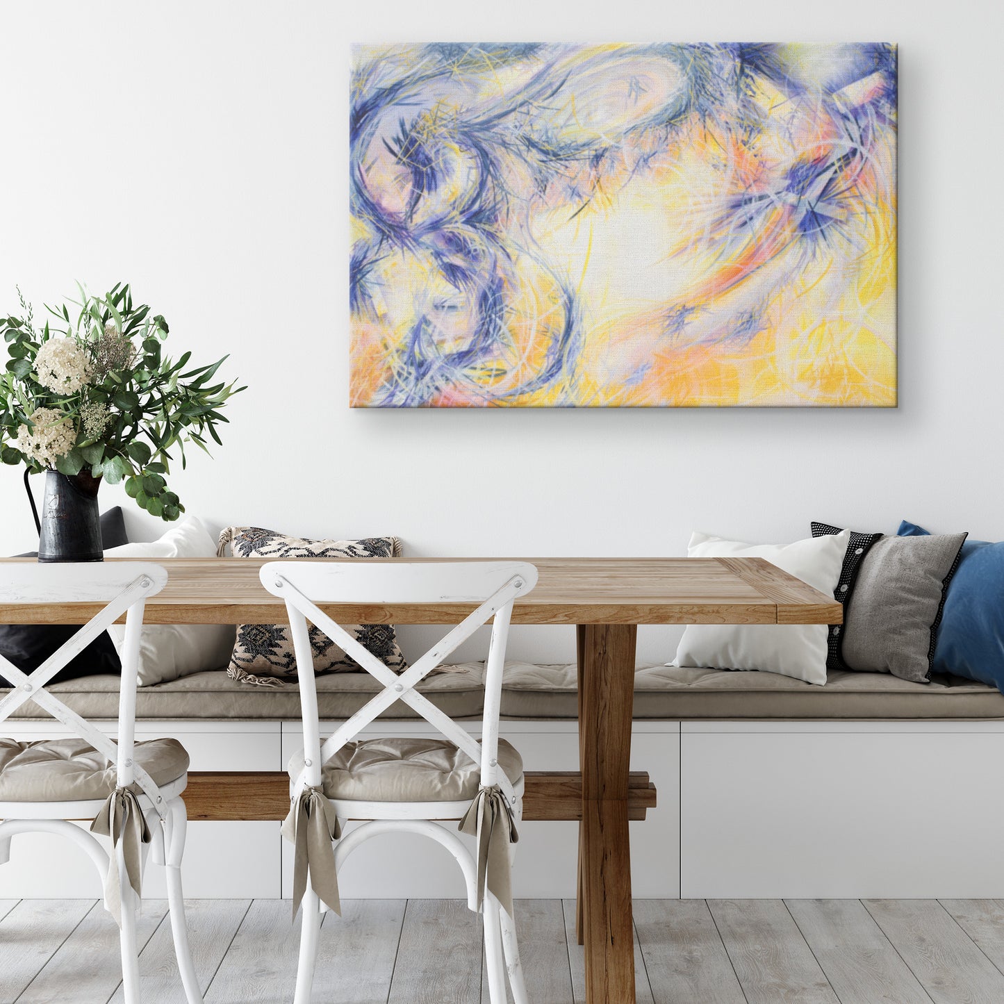 Religious themed abstract paintings by Michael Carini