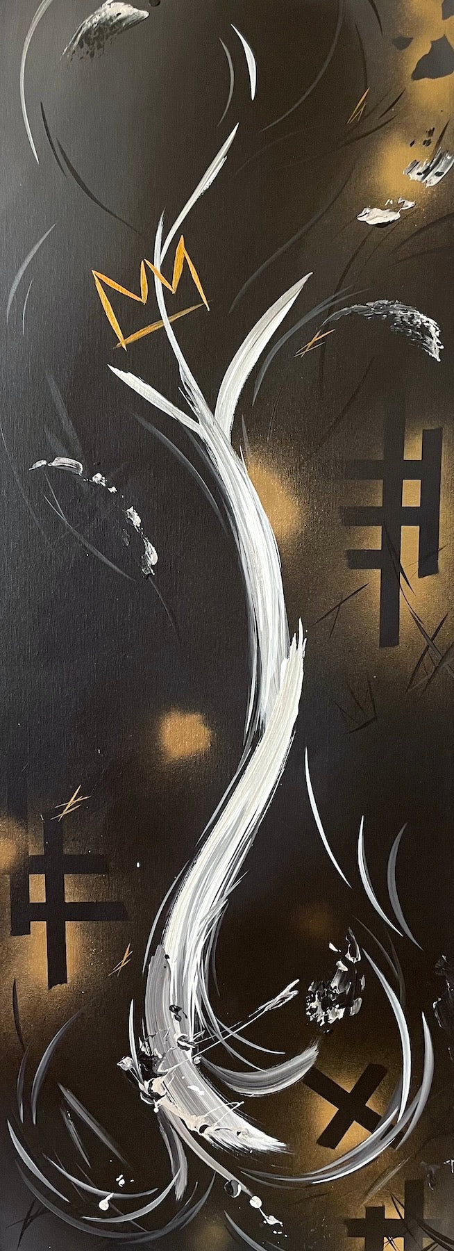 Michael Carini homage to Basquiat