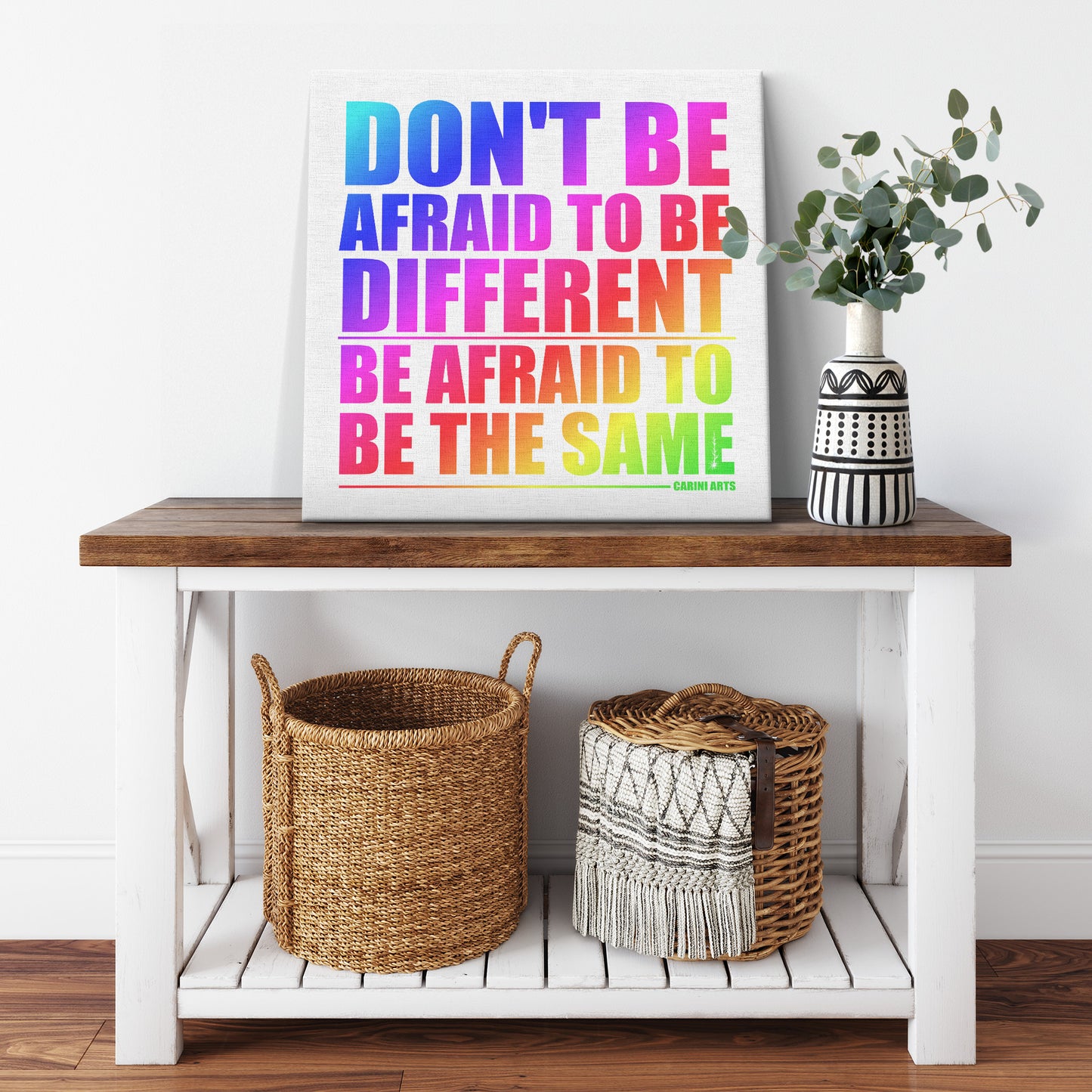 Inspirational quote decor from Michael Carini