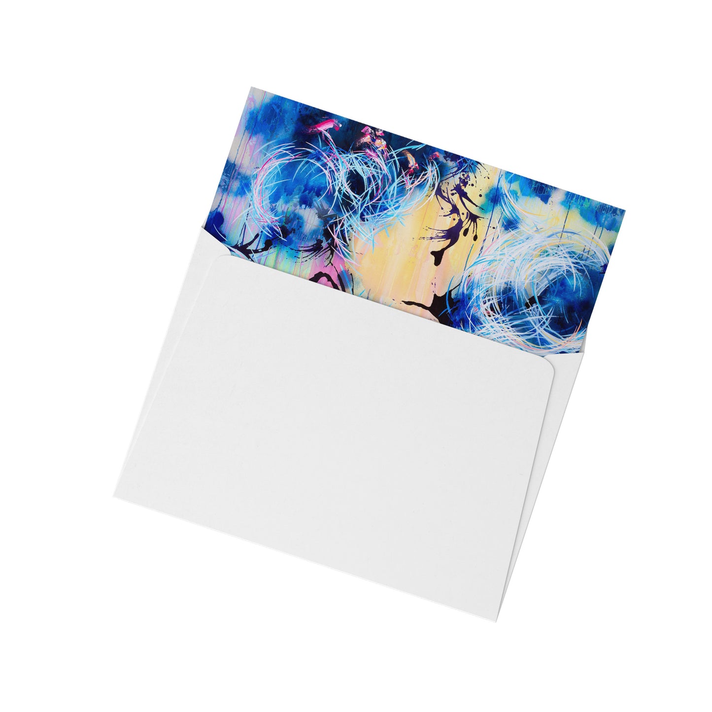 Falling Towards The Sky Greeting Cards