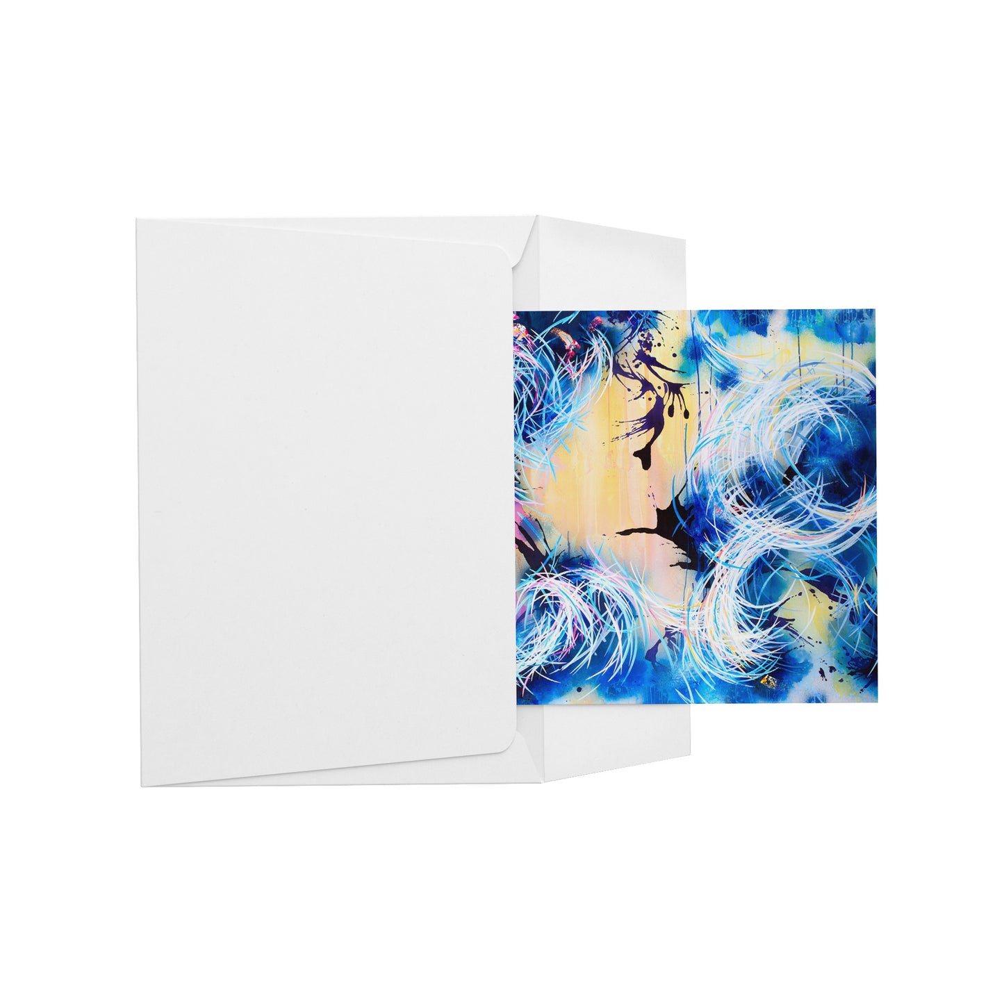 Falling Towards The Sky Greeting Cards