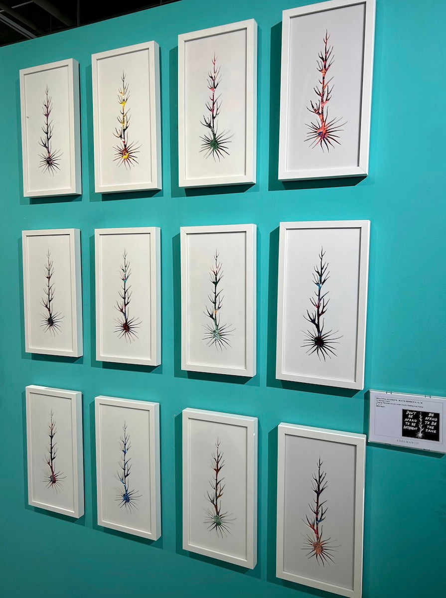 Michael Carini signature abstract art on exhibit at San Diego art gallery