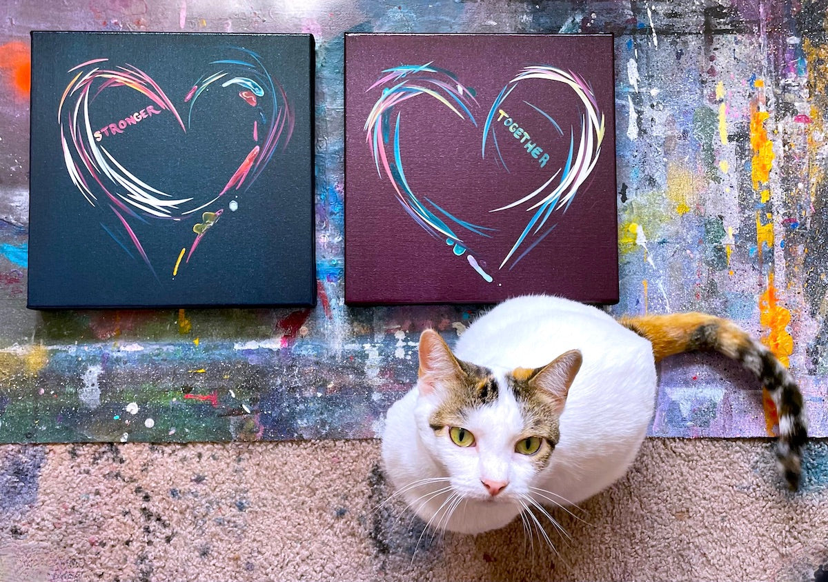 Heart art and decor from Carini Arts and Michael Carini