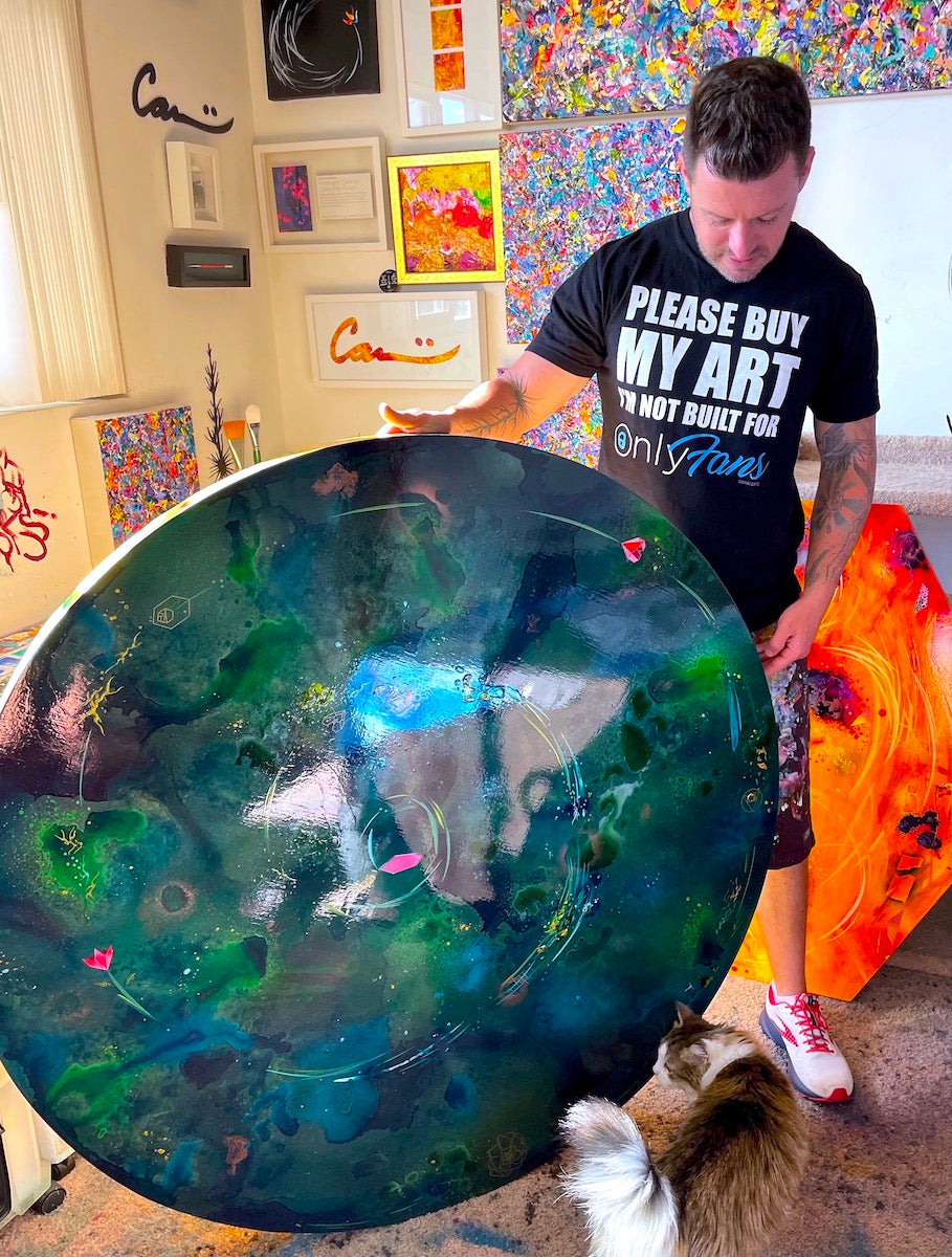 the most beautiful and unique abstract art by contemporary artist Michael Carini of Carini Arts