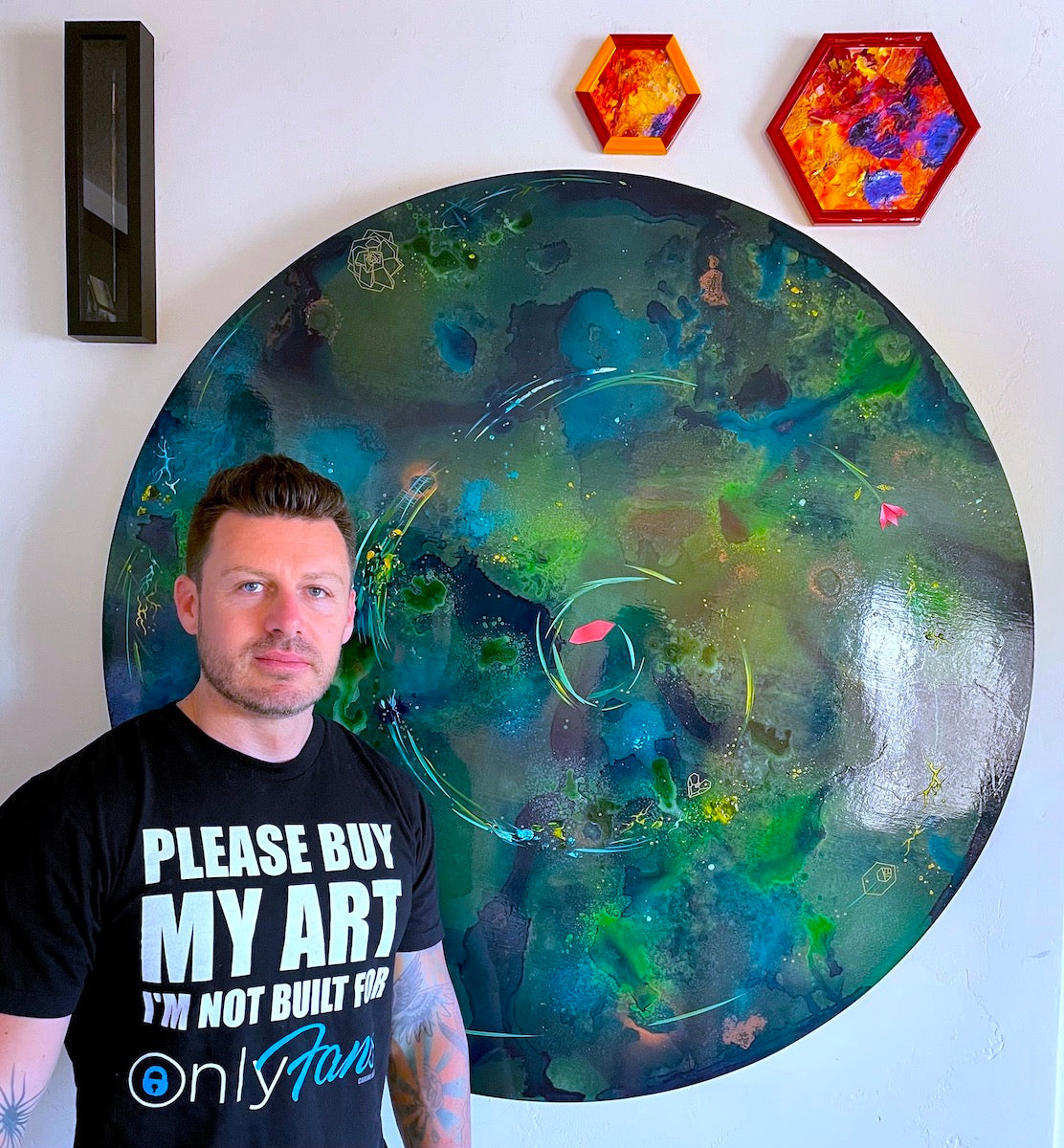 the most unique abstract art by contemporary artist Michael Carini