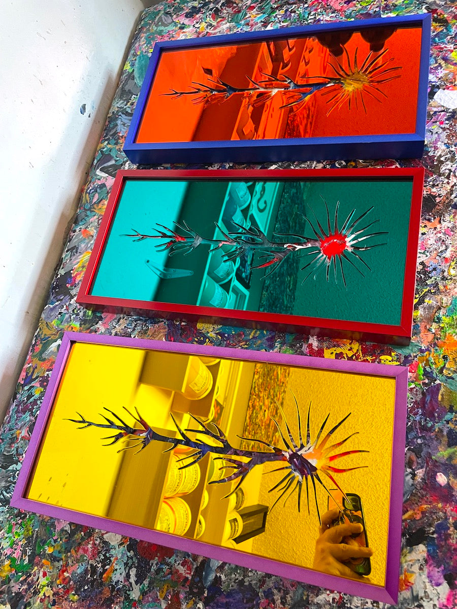 contemporary abstract artist Michael Carini is the Acrylic Alchemist - use your pain to heal yourself...this is the art of Acrylic Alchemy