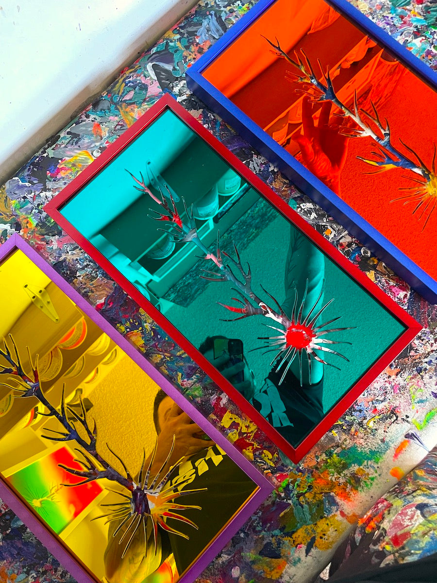 high end design and decor by San Diego artist Michael Carini and Carini Arts- this is the art of Acrylic Alchemy