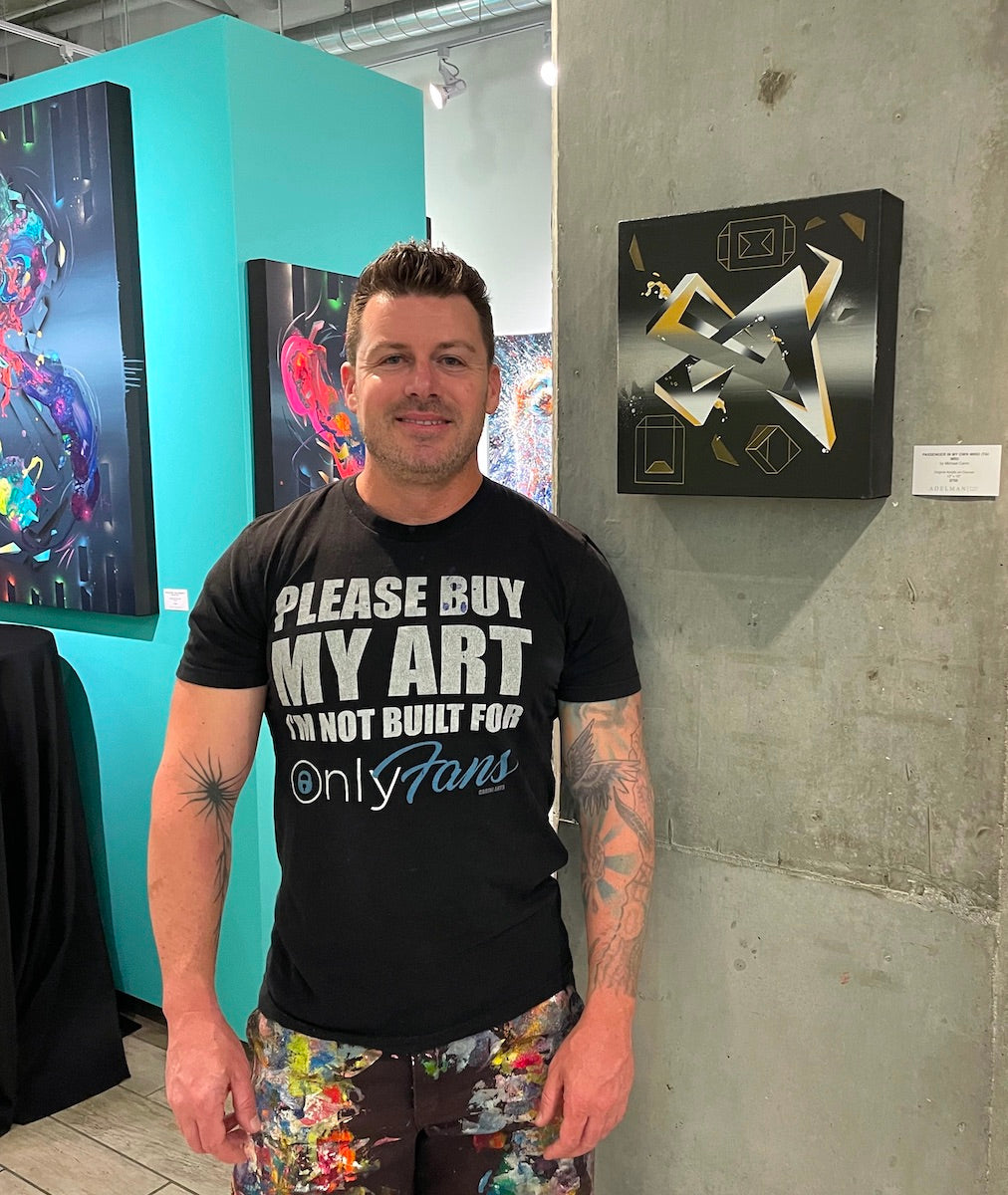 artwork inspired by head trauma and a concussion from Michael Carini of Carini Arts (TBI art)