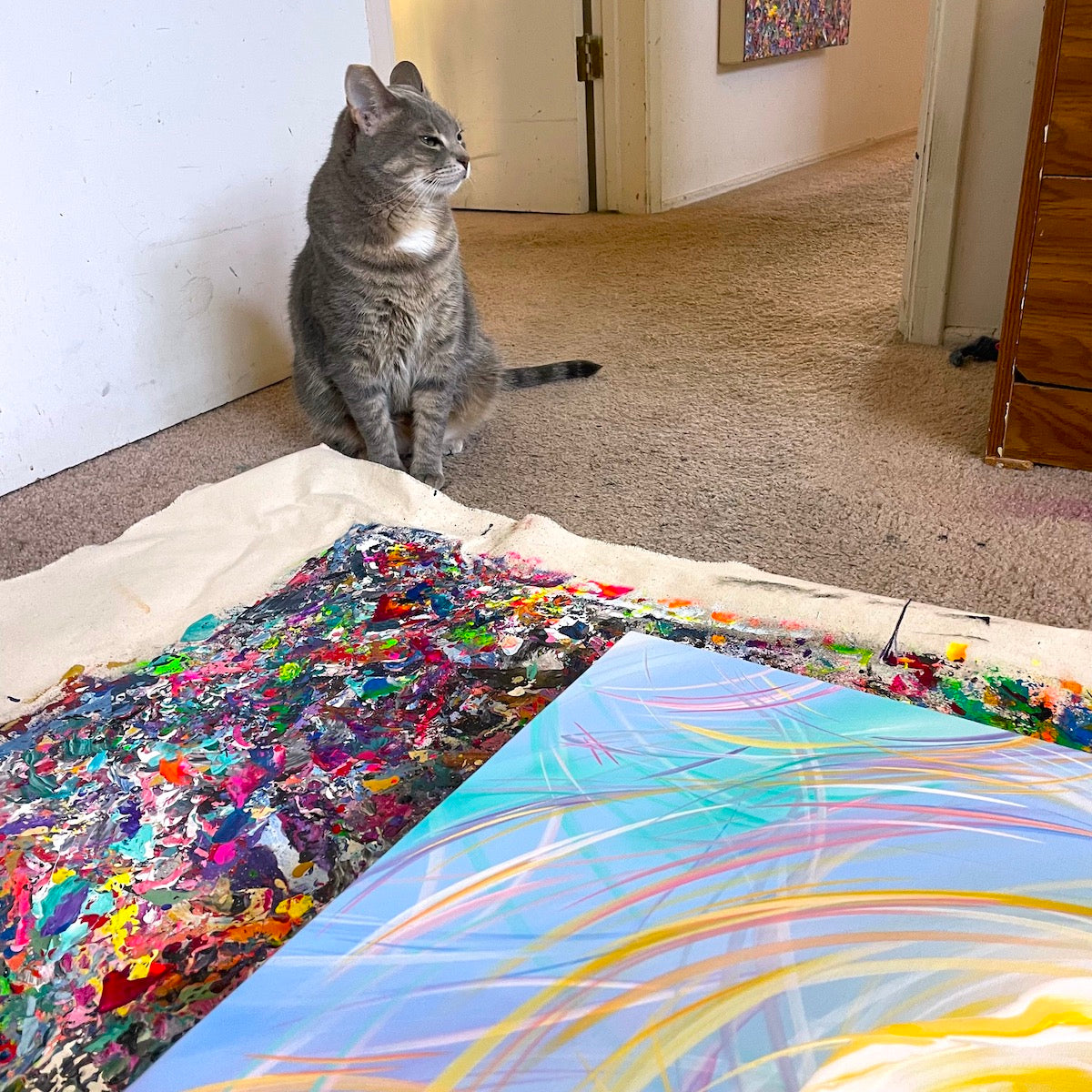 San Diego abstract artist Michael Carini of Carini Arts