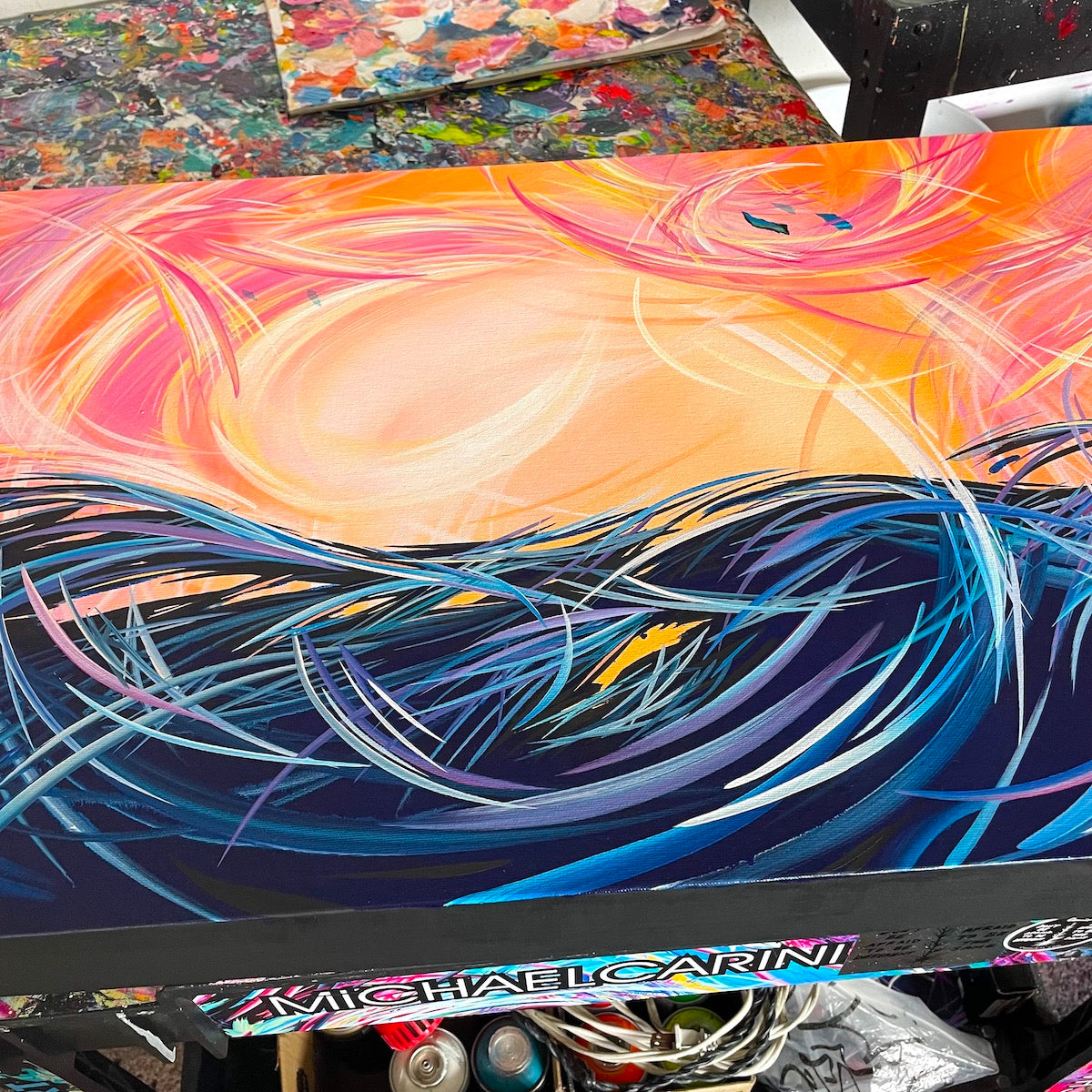 beach sunset art and decor by socal artist Michael Carini
