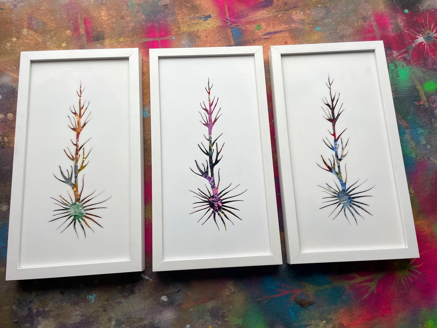 beautiful art in sets by Michael Carini of Carini Arts in Socal