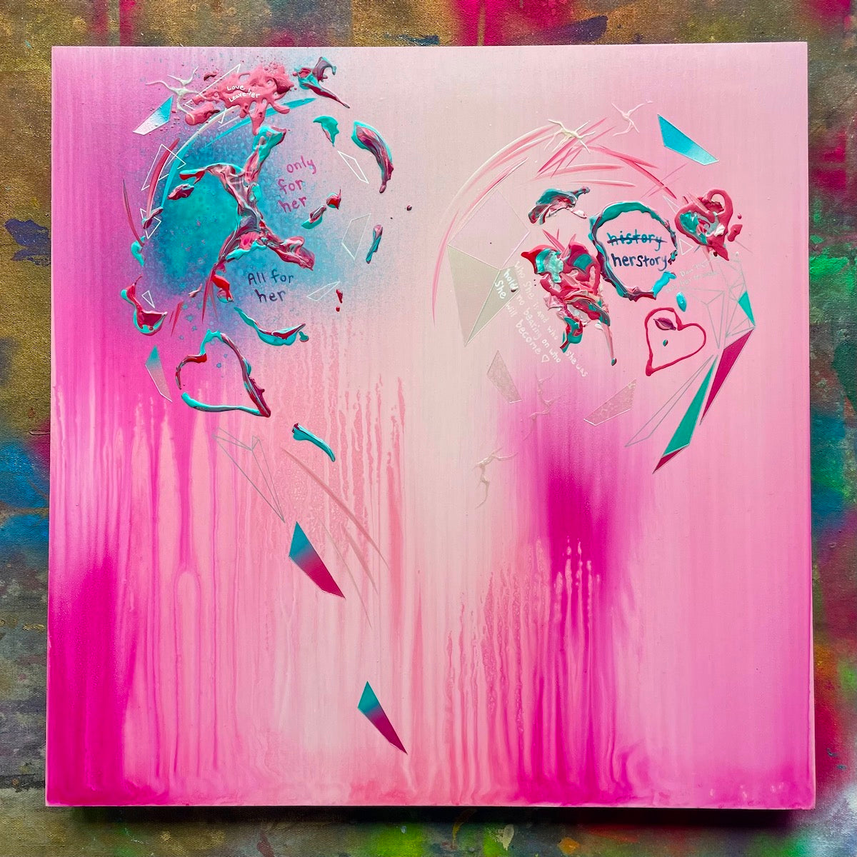 #MostlyForHer poetry paintings by Michael Carini of Carini Arts