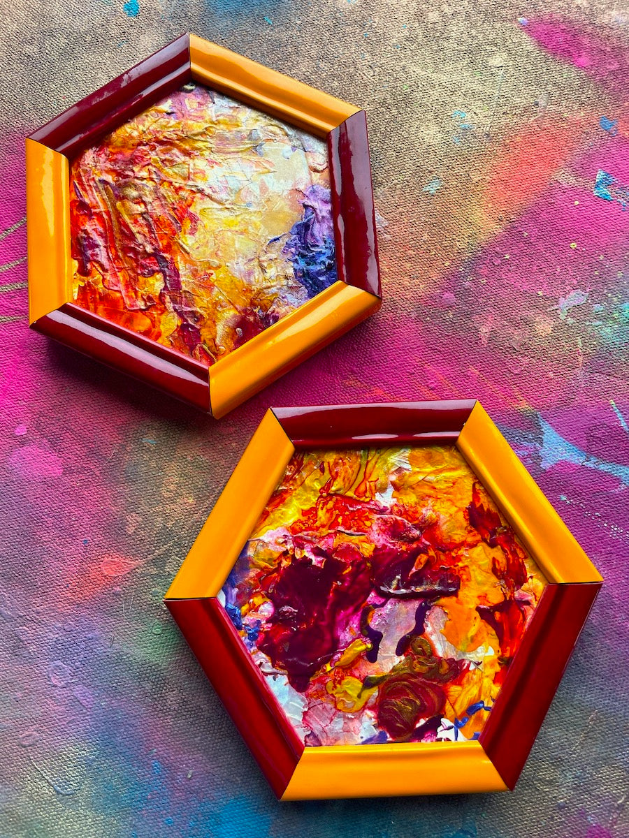 beautiful palette and and decor from Socal artist Michael Carini