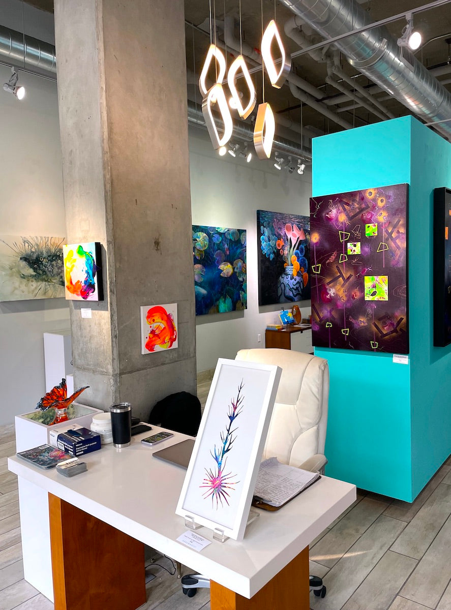 Michael Carini art on exhibit at Adelman Fine Art in Little Italy