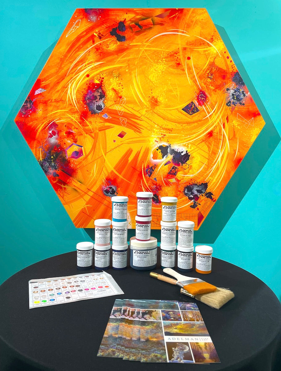 Gallery artwork by socal artist Michael Carini on exhibit