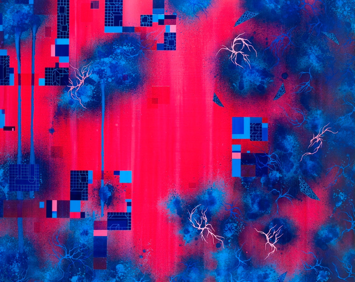 existential abstract art and decor from philosophical artist Carini
