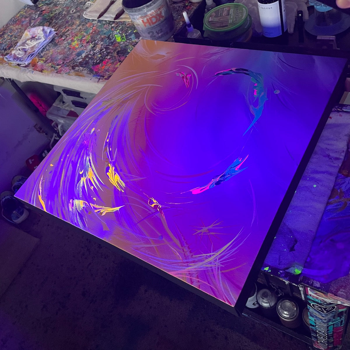 beautiful abstract paintings by San Diego artist Michael Carini
