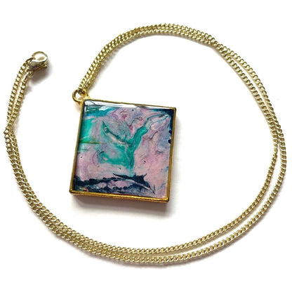 jewelry art made from recycled paint palettes