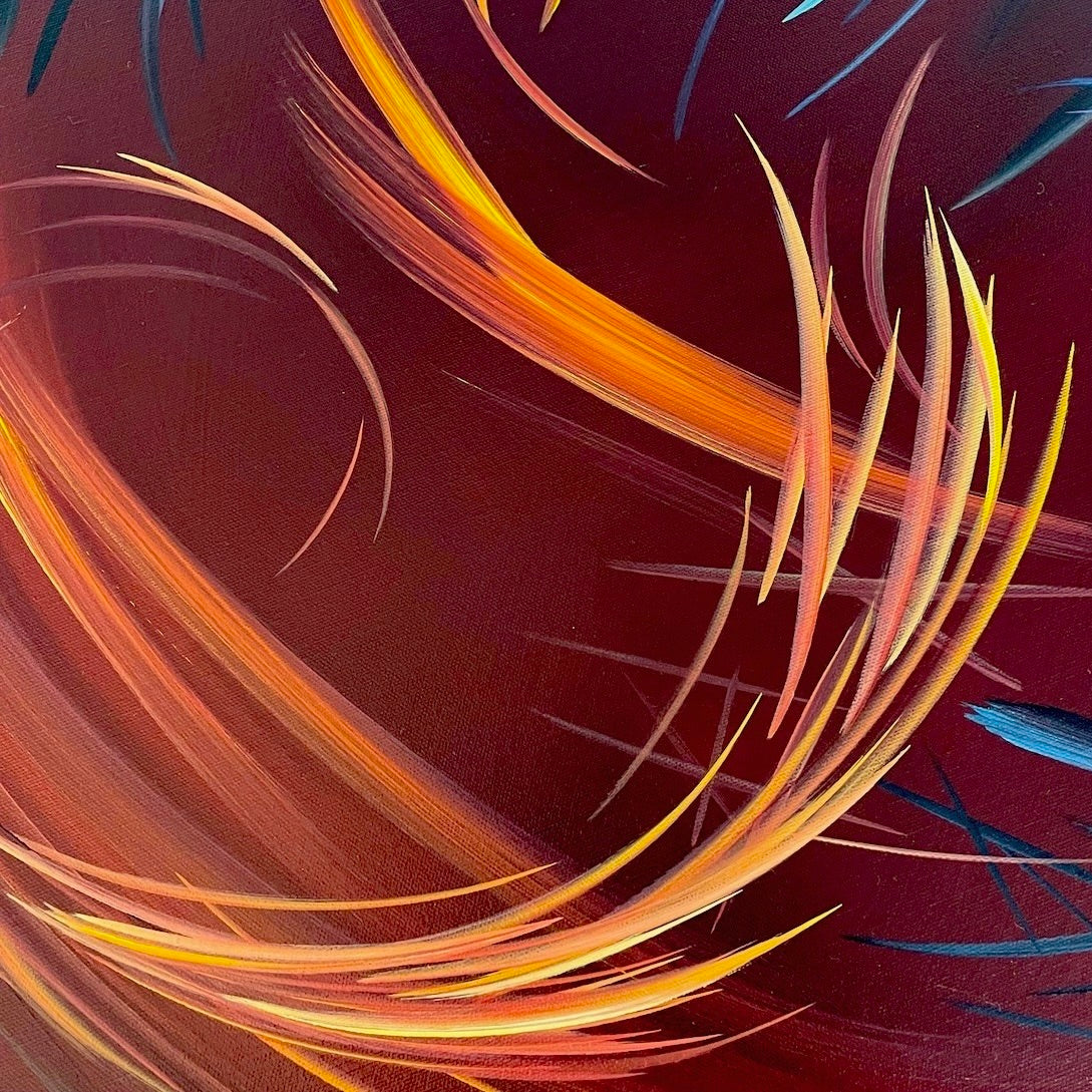 Michael Carini's signature abstract painting style