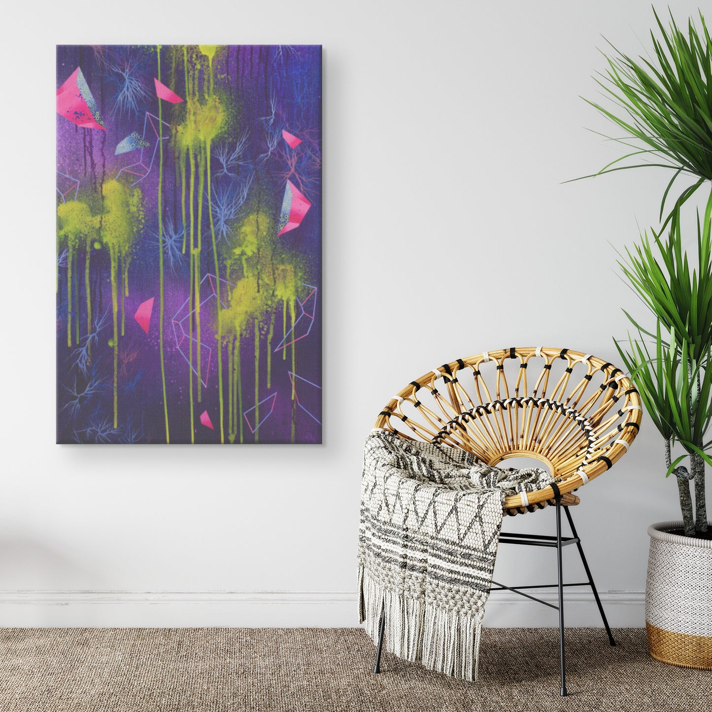 Michael Carini has some of the most unique abstract art