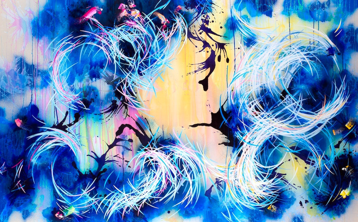 contemporary abstract art by trending artist Michael Carini of Carini Arts from San Diego, CA