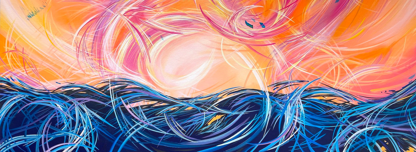 scenic california abstract art by contemporary artist Michael Carini