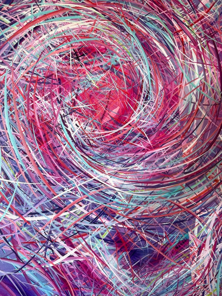Michael Carini has the most unique and distinction abstract acrylic paintings