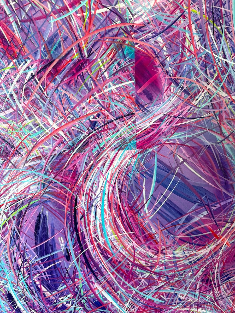 Michael Carini has the most unique and distinction abstract acrylic paintings