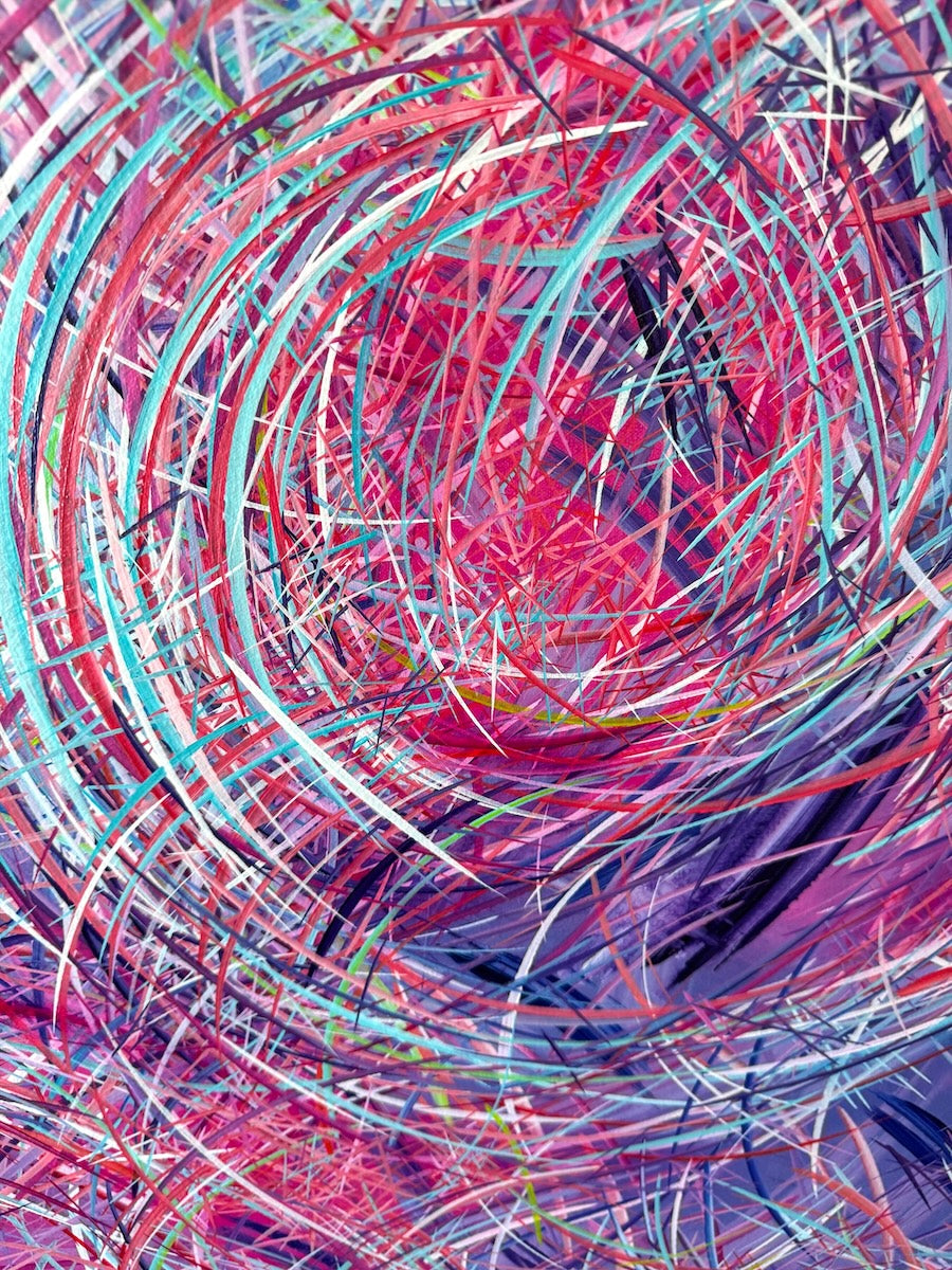 Michael Carini has the most unique and distinction abstract acrylic paintings