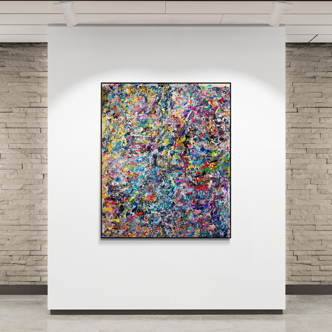 Miami contemporary abstract painting by trending artist Michael Carini of Carini Arts