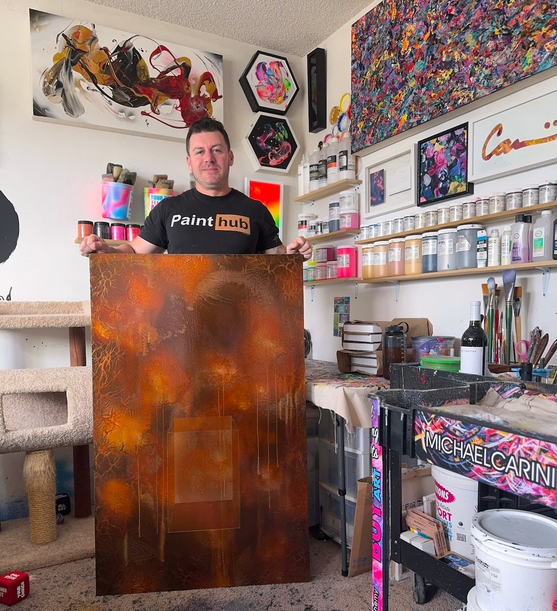 Southern California abstract paintings by Michael Carini