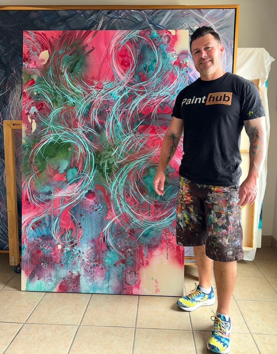 Statement abstract art that's perfect for your business from Michael Carini and Carini Arts