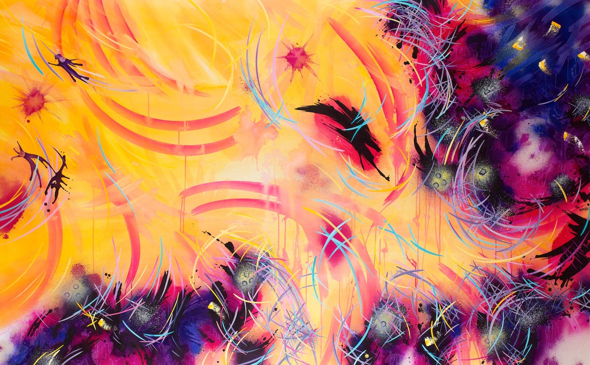 bold and unique abstract art & decor by trending artist Michael Carini of Carini Arts