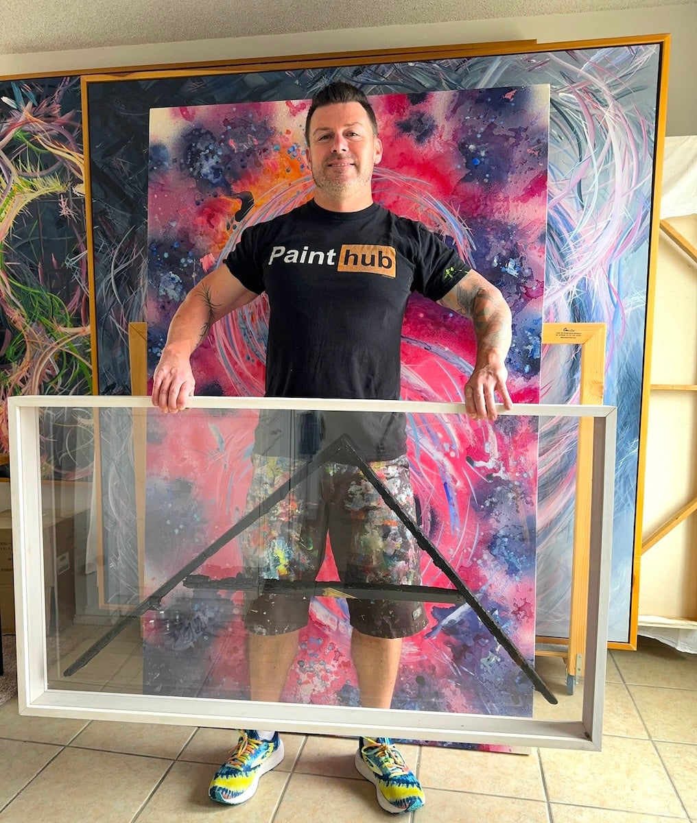 Michael Carini frame from painting sacrifice by fire
