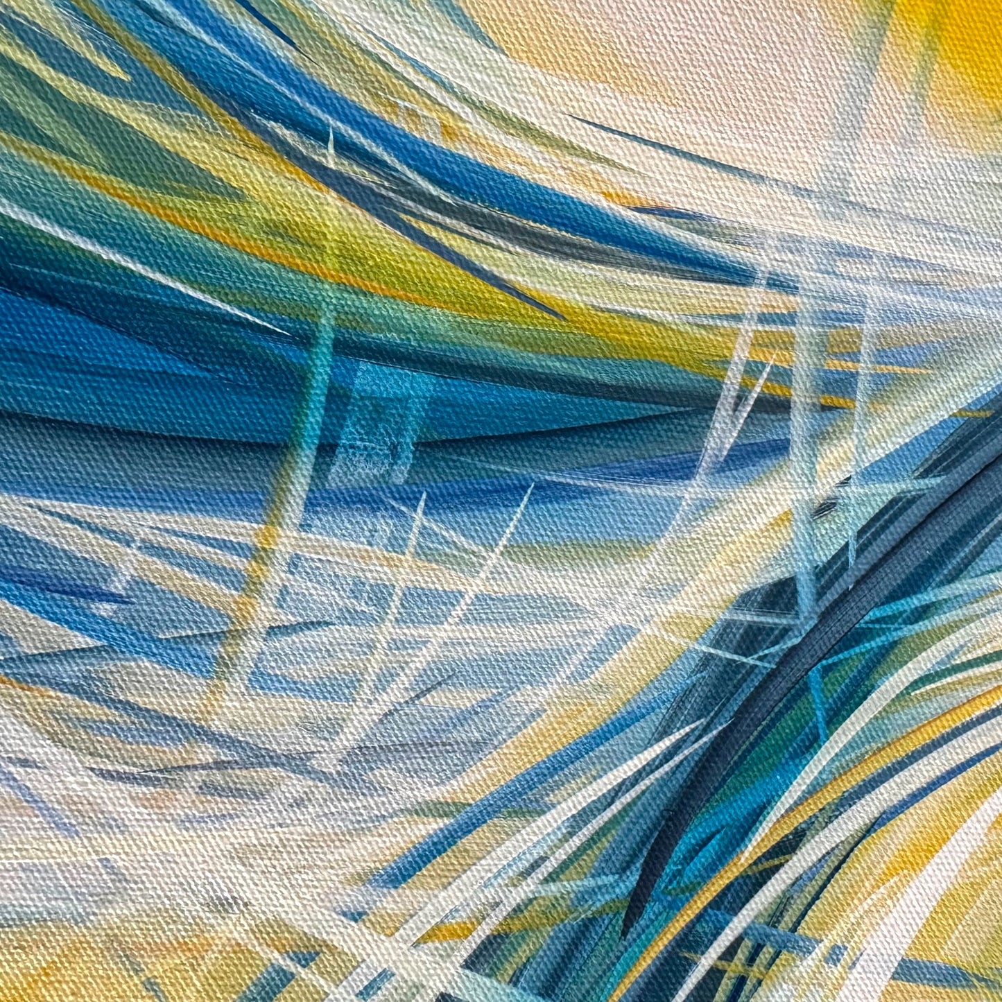 Michael Carini's abstract painting captures the essence of energy