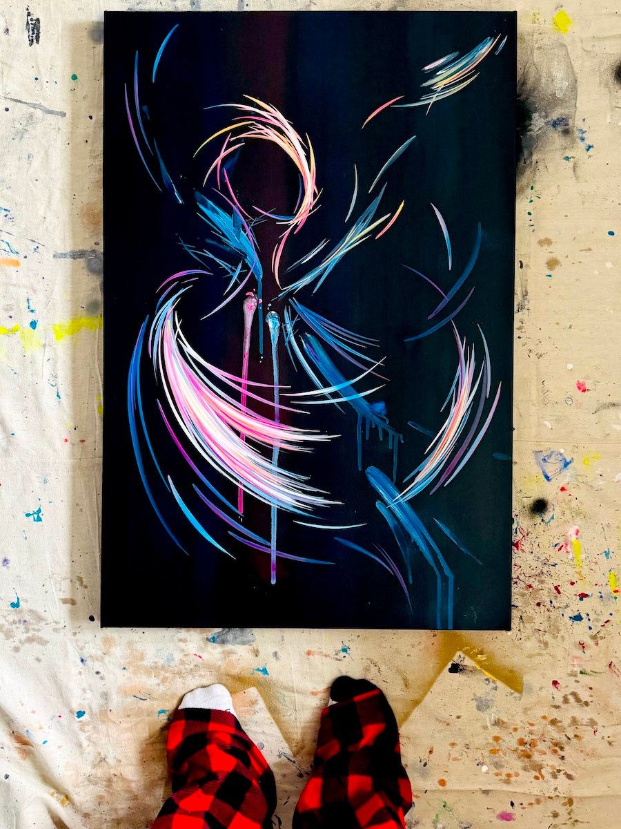 Michael Carini contemporary abstract paintings and gallery art. The best contemporary fine art in Palm Springs.