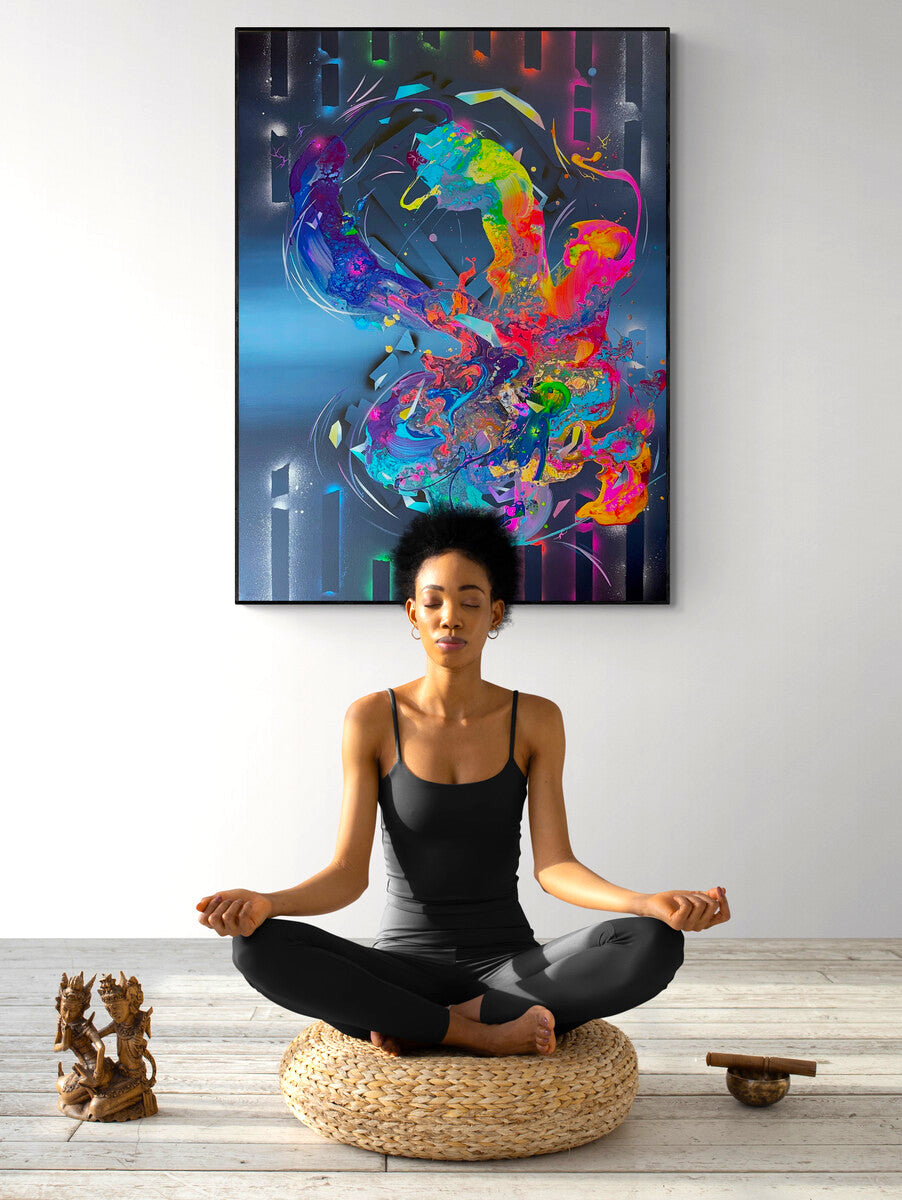 chakra art and decor by contemporary abstract artist Michael Carini of Carini Arts in La Jolla, CA